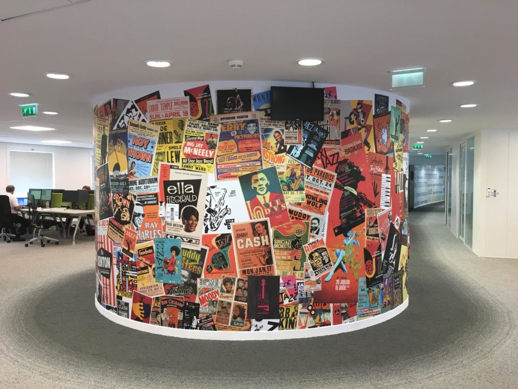 Décoration sur mesure pour bureaux au thème new york